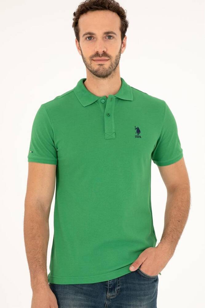 Erkek Polo Yaka Basic Tişört 000-1794860 Yeşil 