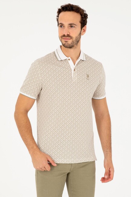 Us Polo Assn. - Erkek Tişört 000-1825195 Haki 