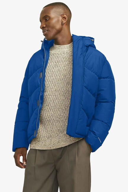 Jack & Jones - Erkek World Puffer Mont 12259850 Mavi 