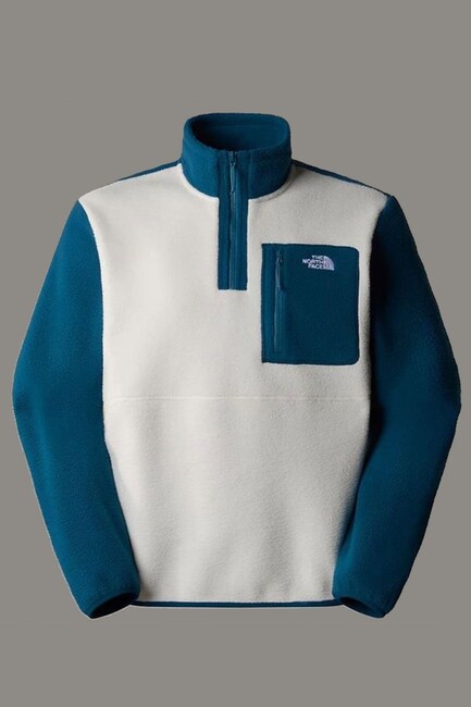 The North Face - Erkek Yumıorı 1/4 Zıp Sweat NF0A883S9IH1 Beyaz (1)