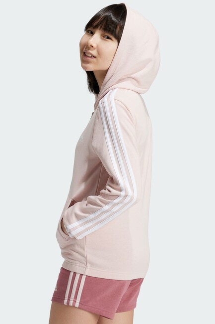 Adidas - Kadın 3S Fermuarlı Kapüşonlu Sweat IZ3464 Pembe (1)