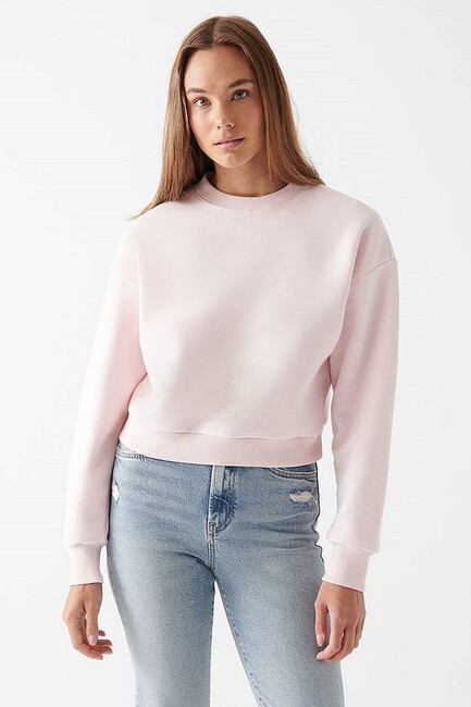 Kadın Crop Sweat 1611147-70992 Pembe - Thumbnail