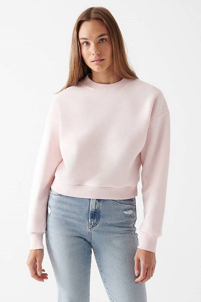 Kadın Crop Sweat 1611147-70992 Pembe 