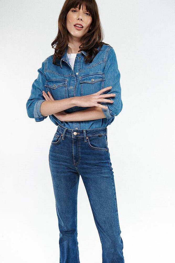 Kadın Jenny Denim Gömlek 122245-32530 Mavi 