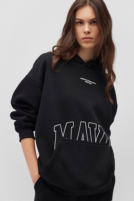 Mavi - Kadın Logo Sweat 1S10149-900 Siyah 