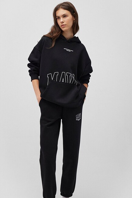 Kadın Logo Sweat 1S10149-900 Siyah - Thumbnail