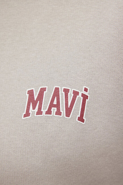 Kadın Mavi Logo Sweat 1611600-70112 Gri - Thumbnail