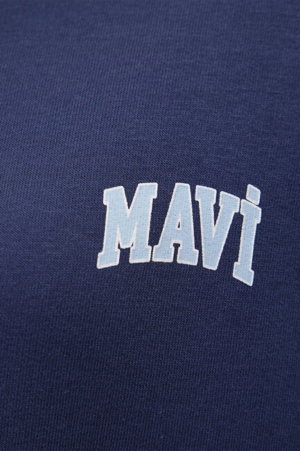 Kadın Mavi Logo Sweat 1611600-70487 Mavi - Thumbnail