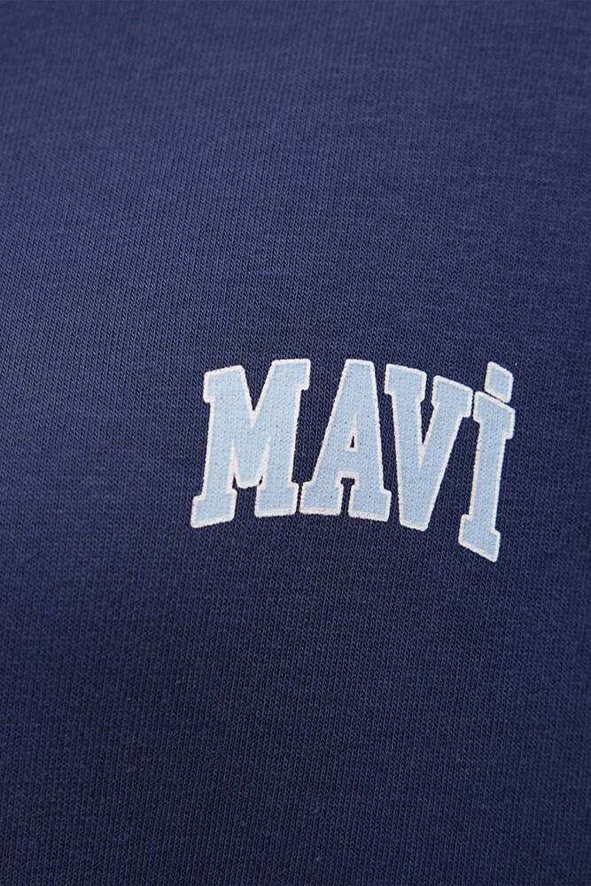 Kadın Mavi Logo Sweat 1611600-70487 Mavi 