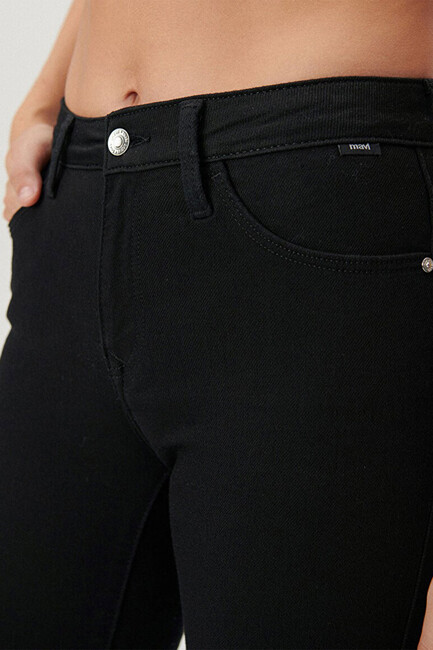 Kadın Tess Double Black Jean Pantolon 100328-35252 Siyah - Thumbnail