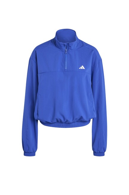 Adidas - Kadın TR-ES 1/4 Fermuarlı Sweat IX1029 Mavi (1)