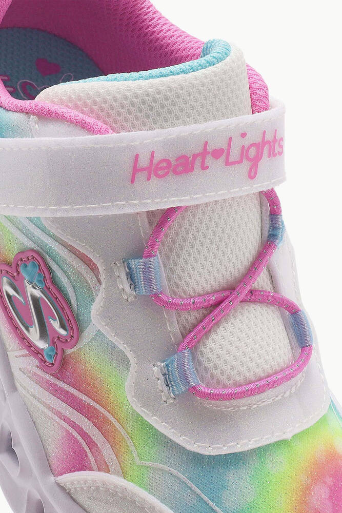 Kız Bebek Flutter Heart Lights Ayakkabı 303253N WMLT Beyaz 