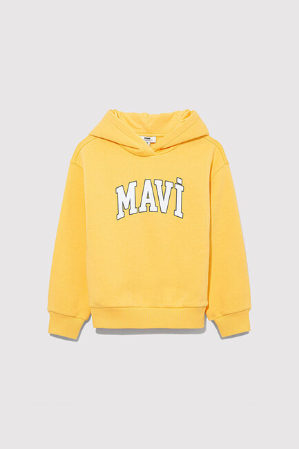 Mavi - Kız Çocuk Mavi Logo Sweat 7610035-71377 Sarı (1)