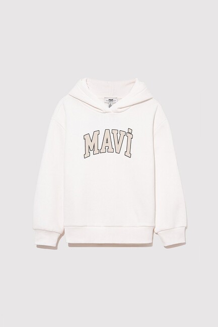 Mavi - Kız Çocuk Mavi Logo Sweat 7610035-81964 Beyaz (1)