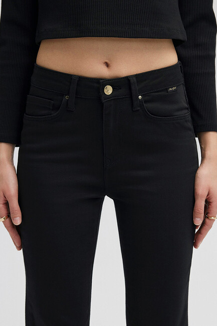 Mavi Kadın Kendra Black Gold Nıghts Pant Jean 1074622002 Siyah - Thumbnail